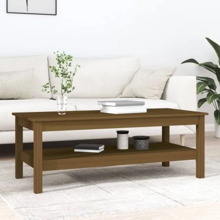 Mesa de centro madera maciza de pino marrón miel 110x50x40 cm de vidaXL, Mesas de centro - Ref: Foro24-814277, Precio: 96,91 ...