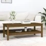 Mesa de centro madera maciza de pino marrón miel 110x50x40 cm de vidaXL, Mesas de centro - Ref: Foro24-814277, Precio: 96,91 ...