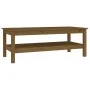 Mesa de centro madera maciza de pino marrón miel 110x50x40 cm de vidaXL, Mesas de centro - Ref: Foro24-814277, Precio: 96,91 ...
