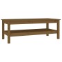 Solid honey brown pine wood coffee table 110x50x40 cm by vidaXL, Coffee table - Ref: Foro24-814277, Price: 98,22 €, Discount: %