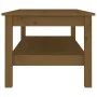 Mesa de centro madera maciza de pino marrón miel 110x50x40 cm de vidaXL, Mesas de centro - Ref: Foro24-814277, Precio: 96,91 ...