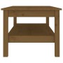 Solid honey brown pine wood coffee table 110x50x40 cm by vidaXL, Coffee table - Ref: Foro24-814277, Price: 98,22 €, Discount: %
