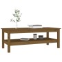 Solid honey brown pine wood coffee table 110x50x40 cm by vidaXL, Coffee table - Ref: Foro24-814277, Price: 98,22 €, Discount: %