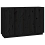 Solid black pine wood sideboard 120x35x80 cm by vidaXL, Sideboards - Ref: Foro24-814498, Price: 191,88 €, Discount: %