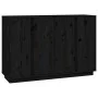 Solid black pine wood sideboard 120x35x80 cm by vidaXL, Sideboards - Ref: Foro24-814498, Price: 183,91 €, Discount: %