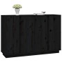 Solid black pine wood sideboard 120x35x80 cm by vidaXL, Sideboards - Ref: Foro24-814498, Price: 191,88 €, Discount: %