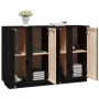 Solid black pine wood sideboard 120x35x80 cm by vidaXL, Sideboards - Ref: Foro24-814498, Price: 191,88 €, Discount: %