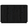 Solid black pine wood sideboard 120x35x80 cm by vidaXL, Sideboards - Ref: Foro24-814498, Price: 183,91 €, Discount: %