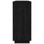 Solid black pine wood sideboard 120x35x80 cm by vidaXL, Sideboards - Ref: Foro24-814498, Price: 191,88 €, Discount: %