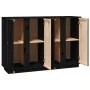 Sideboard aus massivem schwarzem Kiefernholz, 120 x 35 x 80 cm von vidaXL, Sideboards - Ref: Foro24-814498, Preis: 183,91 €, ...