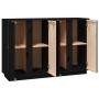 Solid black pine wood sideboard 120x35x80 cm by vidaXL, Sideboards - Ref: Foro24-814498, Price: 191,88 €, Discount: %