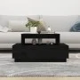 Solid black pine wood coffee table 80x55x40.5 cm by vidaXL, Coffee table - Ref: Foro24-814518, Price: 69,72 €, Discount: %