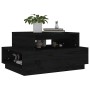 Couchtisch aus massivem schwarzem Kiefernholz, 80 x 55 x 40,5 cm von vidaXL, Couchtisch - Ref: Foro24-814518, Preis: 69,72 €,...