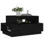 Solid black pine wood coffee table 80x55x40.5 cm by vidaXL, Coffee table - Ref: Foro24-814518, Price: 69,72 €, Discount: %