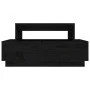 Solid black pine wood coffee table 80x55x40.5 cm by vidaXL, Coffee table - Ref: Foro24-814518, Price: 69,72 €, Discount: %
