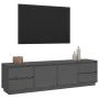 Solid pine wood TV stand in gray, 176x37x47.5 cm by vidaXL, TV Furniture - Ref: Foro24-814321, Price: 239,70 €, Discount: %