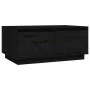 Couchtisch aus massivem schwarzem Kiefernholz, 80 x 50 x 35 cm von vidaXL, Couchtisch - Ref: Foro24-814443, Preis: 77,92 €, R...