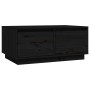 Mesa de centro de madera maciza de pino negro 80x50x35 cm de vidaXL, Mesas de centro - Ref: Foro24-814443, Precio: 77,92 €
