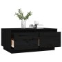 Mesa de centro de madera maciza de pino negro 80x50x35 cm de vidaXL, Mesas de centro - Ref: Foro24-814443, Precio: 77,92 €