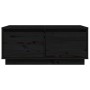 Mesa de centro de madera maciza de pino negro 80x50x35 cm de vidaXL, Mesas de centro - Ref: Foro24-814443, Precio: 77,92 €