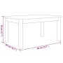 Solid honey brown pine wood coffee table 80x50x40 cm by vidaXL, Coffee table - Ref: Foro24-814282, Price: 63,65 €, Discount: %
