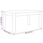 Solid honey brown pine wood coffee table 80x50x40 cm by vidaXL, Coffee table - Ref: Foro24-814282, Price: 62,71 €, Discount: %