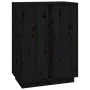Solid black pine wood sideboard 60x35x80 cm by vidaXL, Sideboards - Ref: Foro24-814493, Price: 78,19 €, Discount: %