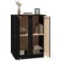 Solid black pine wood sideboard 60x35x80 cm by vidaXL, Sideboards - Ref: Foro24-814493, Price: 78,19 €, Discount: %