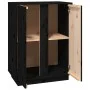 Solid black pine wood sideboard 60x35x80 cm by vidaXL, Sideboards - Ref: Foro24-814493, Price: 78,19 €, Discount: %