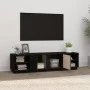 Massiver TV-Schrank aus schwarzem Kiefernholz, 156 x 40 x 40 cm von vidaXL, TV-Möbel - Ref: Foro24-814458, Preis: 174,66 €, R...