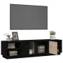 Massiver TV-Schrank aus schwarzem Kiefernholz, 156 x 40 x 40 cm von vidaXL, TV-Möbel - Ref: Foro24-814458, Preis: 174,66 €, R...