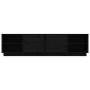 Mueble de TV madera maciza de pino negro 156x40x40 cm de vidaXL, Muebles TV - Ref: Foro24-814458, Precio: 177,54 €, Descuento: %