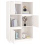Tall sideboard in solid white pine wood 74x35x117 cm by vidaXL, Sideboards - Ref: Foro24-814365, Price: 99,43 €, Discount: %