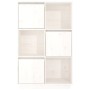 Hohes Sideboard aus massivem weißem Kiefernholz, 74 x 35 x 117 cm von vidaXL, Sideboards - Ref: Foro24-814365, Preis: 99,43 €...
