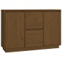 Aparador de madera maciza de pino marrón miel 111x34x75 cm by vidaXL, Sideboards - Ref: Foro24-814312, Price: 124,63 €, Disco...