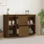 Massiver Kiefernholz-Sideboard in Honigbraun 111x34x75 cm. von vidaXL, Sideboards - Ref: Foro24-814312, Preis: 123,46 €, Raba...