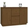 Massiver Kiefernholz-Sideboard in Honigbraun 111x34x75 cm. von vidaXL, Sideboards - Ref: Foro24-814312, Preis: 123,46 €, Raba...