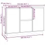 Massiver Kiefernholz-Sideboard in Honigbraun 111x34x75 cm. von vidaXL, Sideboards - Ref: Foro24-814312, Preis: 123,46 €, Raba...