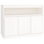 Sideboard aus massivem weißem Kiefernholz, 104,5 x 34 x 80 cm von vidaXL, Sideboards - Ref: Foro24-814390, Preis: 140,66 €, R...