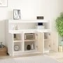 Sideboard aus massivem weißem Kiefernholz, 104,5 x 34 x 80 cm von vidaXL, Sideboards - Ref: Foro24-814390, Preis: 149,41 €, R...