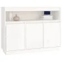 Sideboard aus massivem weißem Kiefernholz, 104,5 x 34 x 80 cm von vidaXL, Sideboards - Ref: Foro24-814390, Preis: 149,41 €, R...