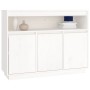Sideboard aus massivem weißem Kiefernholz, 104,5 x 34 x 80 cm von vidaXL, Sideboards - Ref: Foro24-814390, Preis: 140,66 €, R...