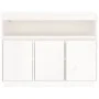 Sideboard aus massivem weißem Kiefernholz, 104,5 x 34 x 80 cm von vidaXL, Sideboards - Ref: Foro24-814390, Preis: 149,41 €, R...