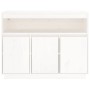 Sideboard aus massivem weißem Kiefernholz, 104,5 x 34 x 80 cm von vidaXL, Sideboards - Ref: Foro24-814390, Preis: 140,66 €, R...