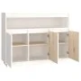 Sideboard aus massivem weißem Kiefernholz, 104,5 x 34 x 80 cm von vidaXL, Sideboards - Ref: Foro24-814390, Preis: 149,41 €, R...