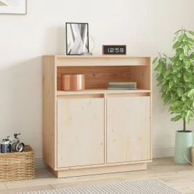 Sideboard aus massivem Kiefernholz, 70 x 34 x 80 cm von vidaXL, Sideboards - Ref: Foro24-814384, Preis: 87,23 €, Rabatt: %