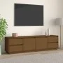 Honigbrauner TV-Schrank aus massivem Kiefernholz, 176 x 37 x 47,5 cm von vidaXL, TV-Möbel - Ref: Foro24-814322, Preis: 237,10...