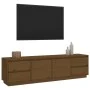 Honigbrauner TV-Schrank aus massivem Kiefernholz, 176 x 37 x 47,5 cm von vidaXL, TV-Möbel - Ref: Foro24-814322, Preis: 237,10...