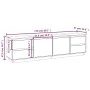 Honigbrauner TV-Schrank aus massivem Kiefernholz, 176 x 37 x 47,5 cm von vidaXL, TV-Möbel - Ref: Foro24-814322, Preis: 237,10...