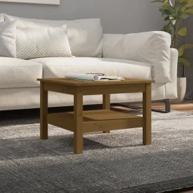 Couchtisch aus massivem Kiefernholz honigbraun 55x55x40 cm von vidaXL, Couchtisch - Ref: Foro24-814272, Preis: 67,84 €, Rabat...